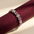 Silvme Cross Charm Bracelet, crafted in 925 sterling silver for women, timeless everyday elegance