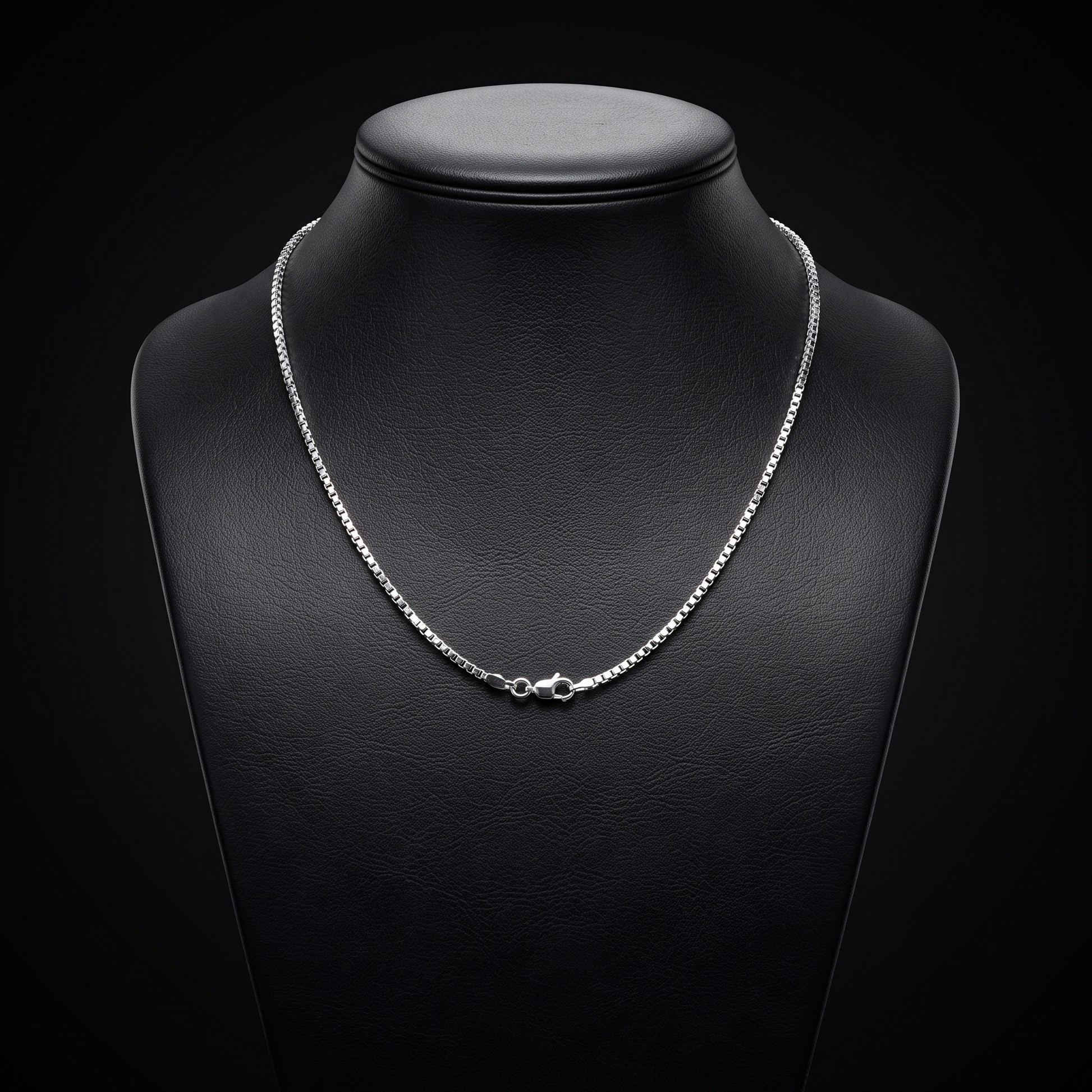 925 sterling silver box link chain by Silvme, weighing about 6.09 g, clasp included