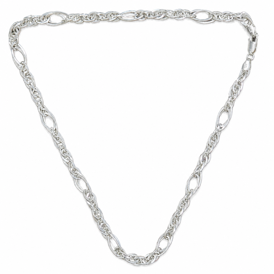 Silvme chain in solid 925 sterling silver, approx. 17.93 g, sterling clasp and findings
