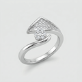 Silvme Floral Band Ring in 925 sterling silver, jewellery for women, minimal modern styling