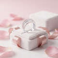 Silvme triple row CZ statement sterling silver ring for women, comfortable enough for daily wear