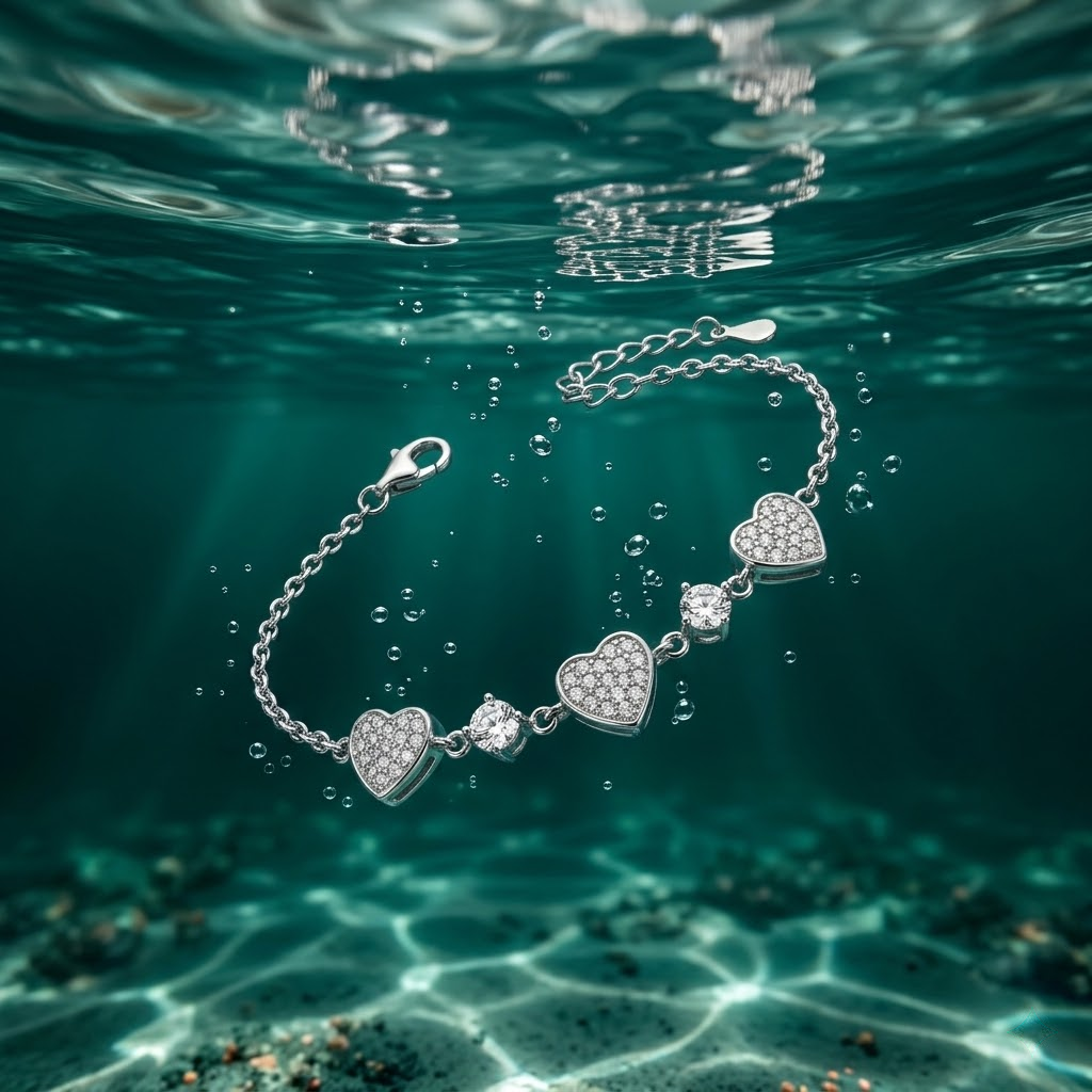 Silvme Wave Pattern Bracelet in 925 silver, a lovely choice as an anniversary gift for women