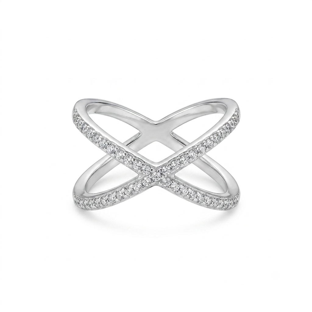 Silvme Coin-Inspired 925 sterling silver ring for women — front view on white background