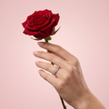 Silvme Crescent Moon 925 sterling silver ring for women — side profile