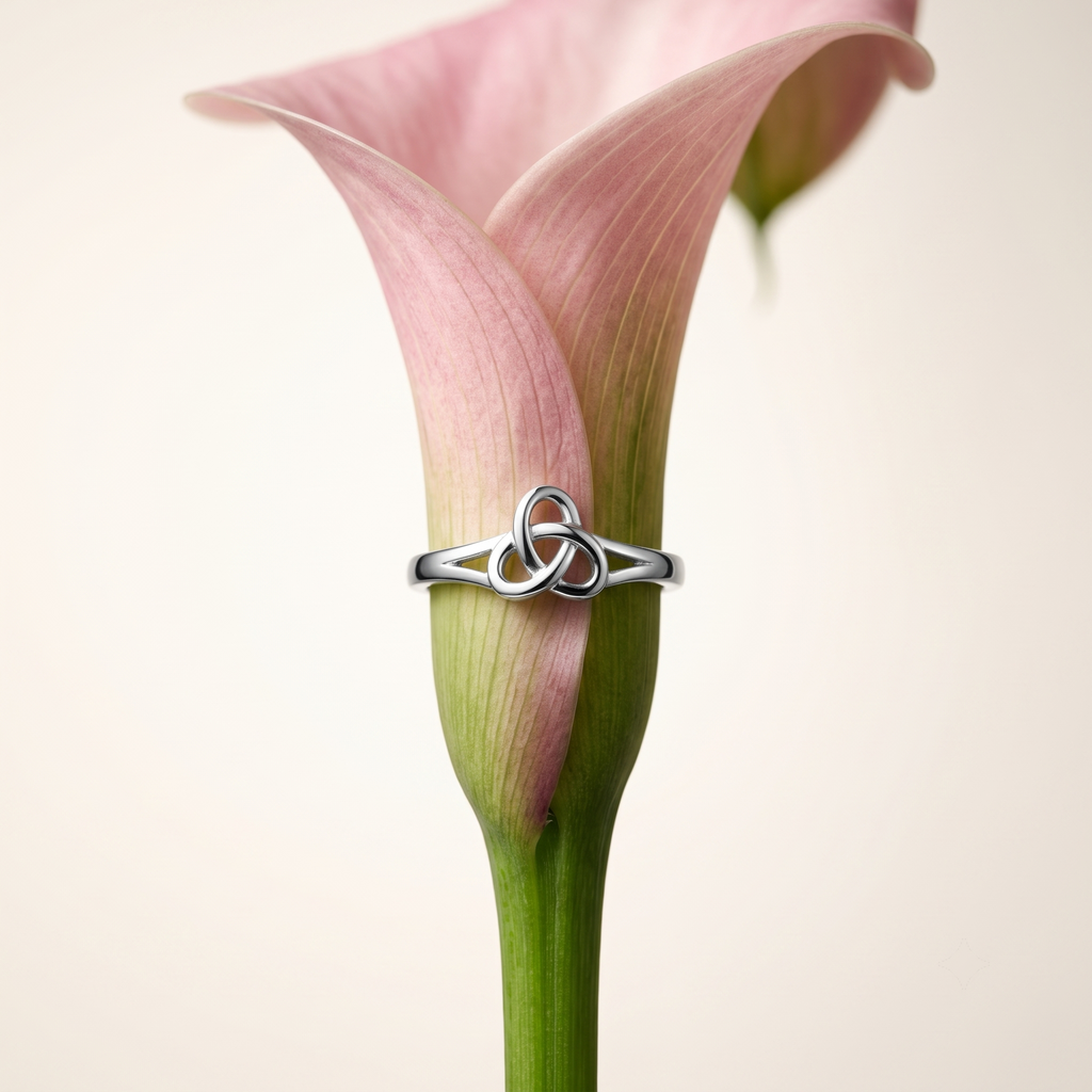 Silvme Geometric Tile Pattern Ring in 925 sterling silver, a thoughtful jewellery gift for women