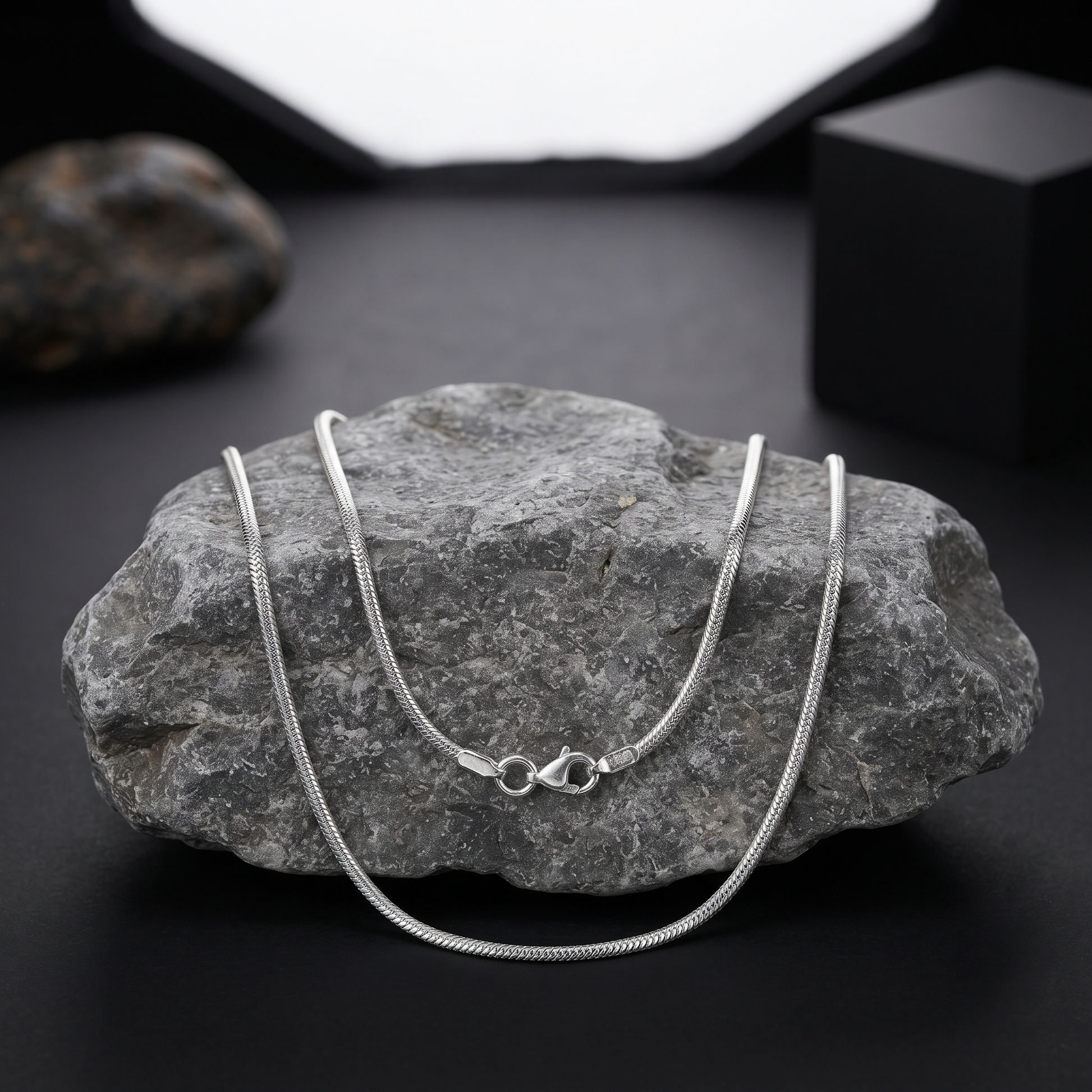 Silvme sterling silver box link chain, 8.7 g, solid silver, not plated, sterling silver throughout