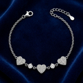 Wave Pattern design detail on the Silvme Wave Pattern Bracelet, crafted in polished 925 sterling silver