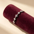 Silvme Lotus Flower CZ Bracelet in 925 silver, a fine pick as a birthday gift, refined silver accessory
