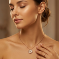 925 sterling silver CZ Solitaire Pendant Necklace by Silvme with 925 sterling silver 925 purity, timeless everyday elegance