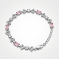 Silvme Four Leaf Clover Bracelet in 925 sterling silver, jewellery for women, a gift-worthy silver piece