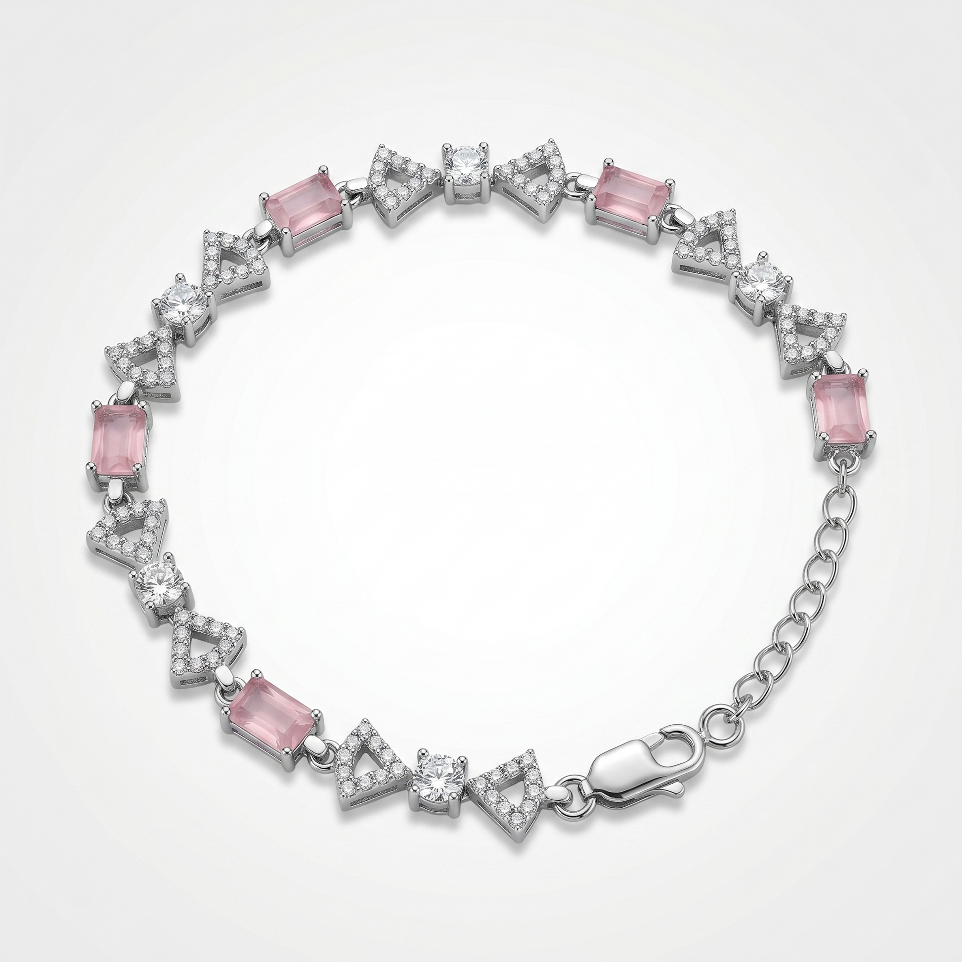 Silvme Four Leaf Clover Bracelet in 925 sterling silver, jewellery for women, a gift-worthy silver piece
