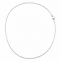 Silvme 925 silver box link neck chain, approx. 3.79 g, solid silver, not plated, sterling silver throughout