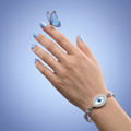 Silvme Fantasy CZ Bracelet in 925 sterling silver, a lovely choice as a birthday gift, minimal modern styling