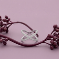Silvme Coin-Inspired 925 sterling silver ring for women — angled view