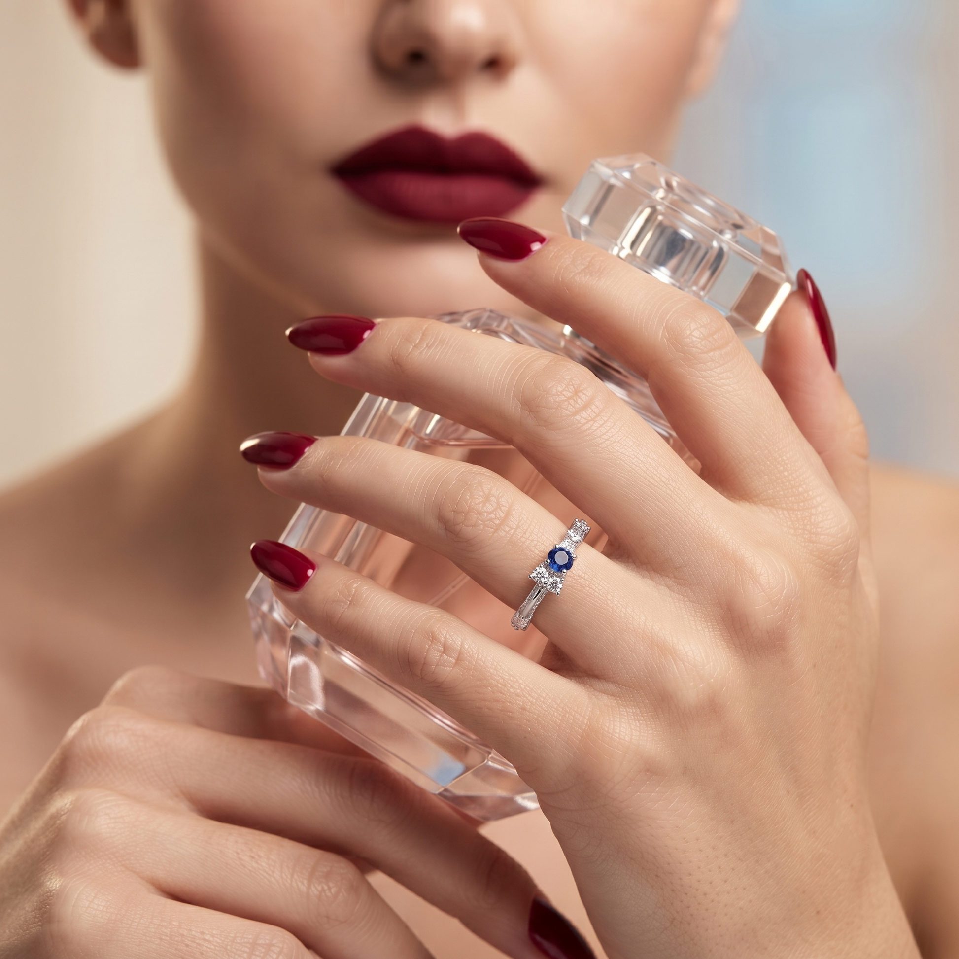 Silvme New Year Gift 925 sterling silver ring for women — close-up detail