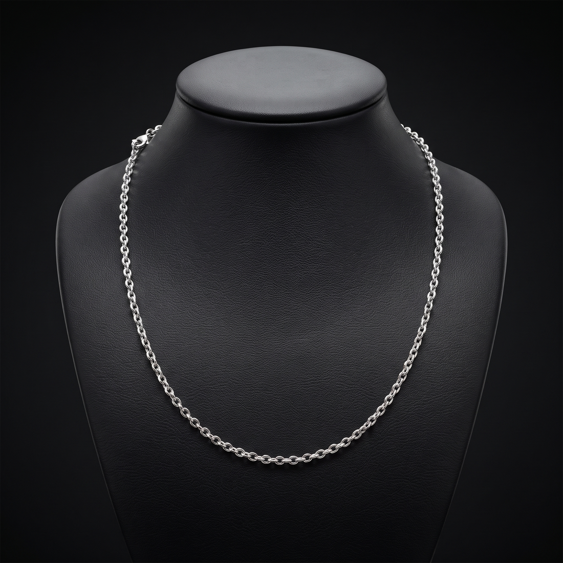 Silvme chain in solid 925 sterling silver, approx. 3.28 g, sterling clasp and findings