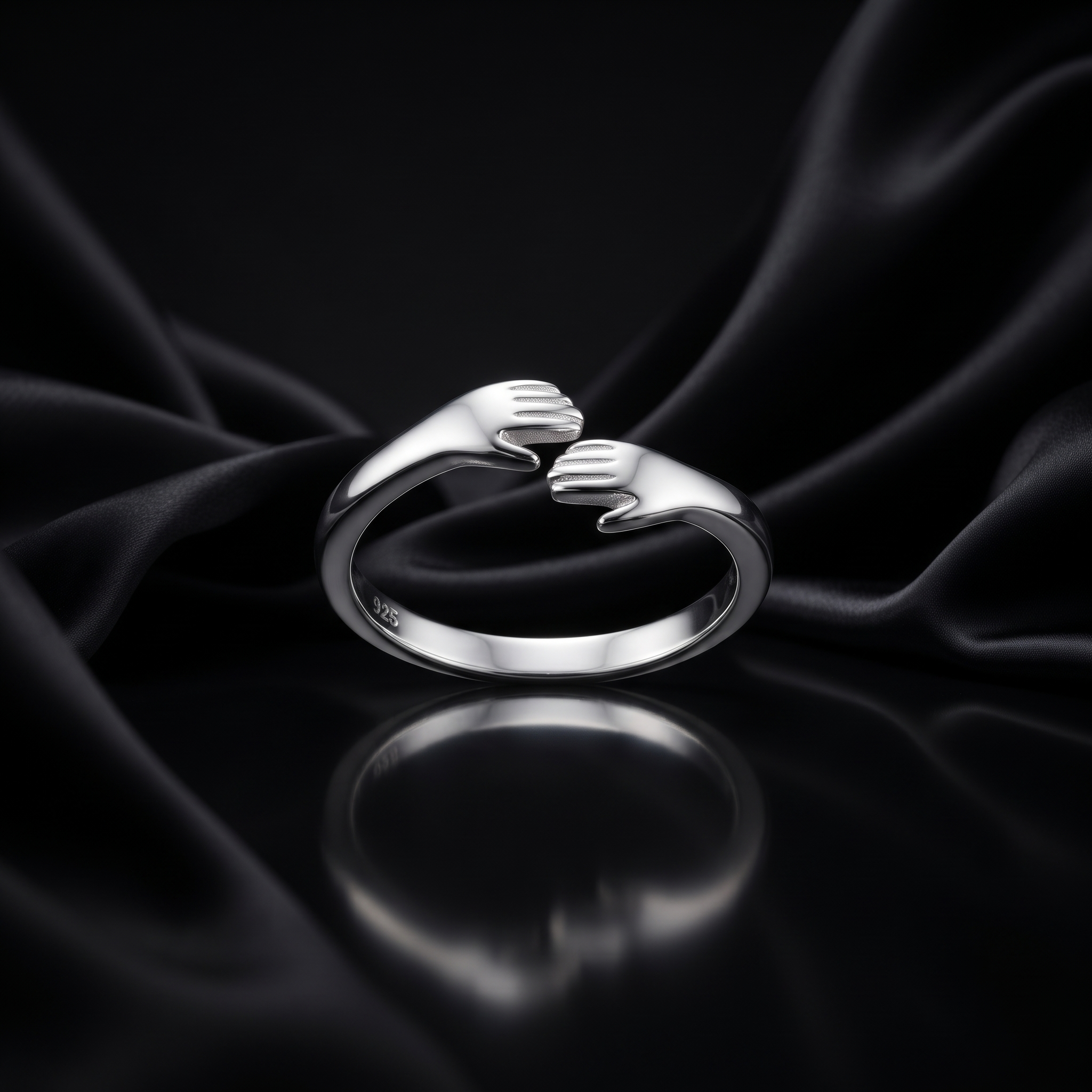 Hallmarked 925 purity on the Silvme Ring Graduation Achievement in 925 sterling silver, refined silver accessory