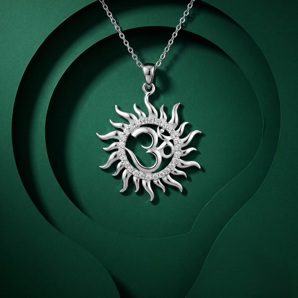 Pendant Birthday design detail on the Silvme Pendant Birthday Gift, crafted in polished 925 silver