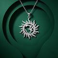 Pendant Birthday design detail on the Silvme Pendant Birthday Gift, crafted in polished 925 silver