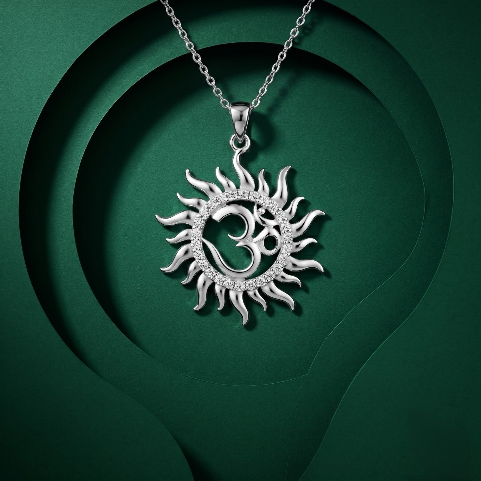 Pendant Birthday design detail on the Silvme Pendant Birthday Gift, crafted in polished 925 silver