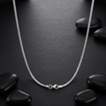 925 sterling silver box link chain by Silvme, weighing about 8.7 g, clasp included