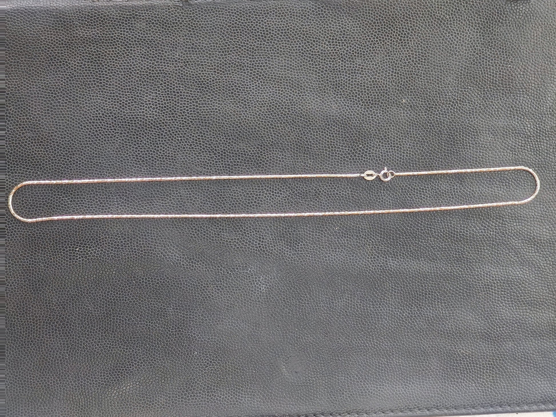 Silvme 925 silver rhodium-plated neck chain, approx. 5.05 g, rhodium over solid 925 silver