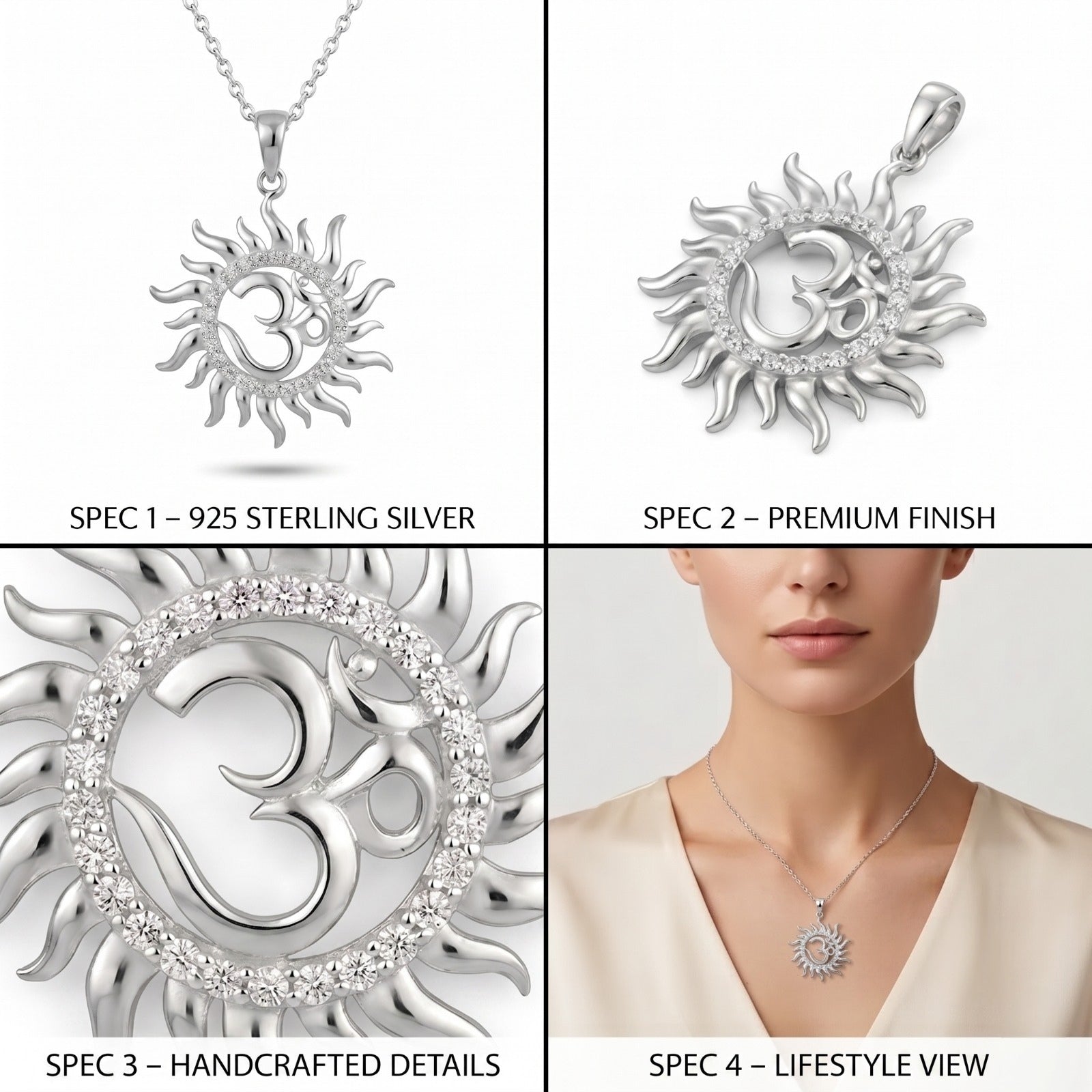 The Silvme Pendant Birthday Gift, a timeless 925 sterling silver piece for women, minimal modern styling