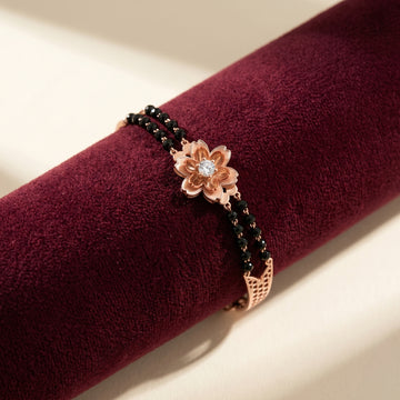 Silvme Rose Gold Plated Bracelet showcasing its rose gold design in 925 sterling silver for women