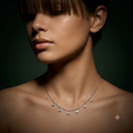 Silvme Teardrop CZ Pendant Necklace, minimal 925 silver jewellery for daily elegance, refined silver accessory