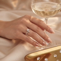 Silvme Anniversary 925 sterling silver ring for women — top view