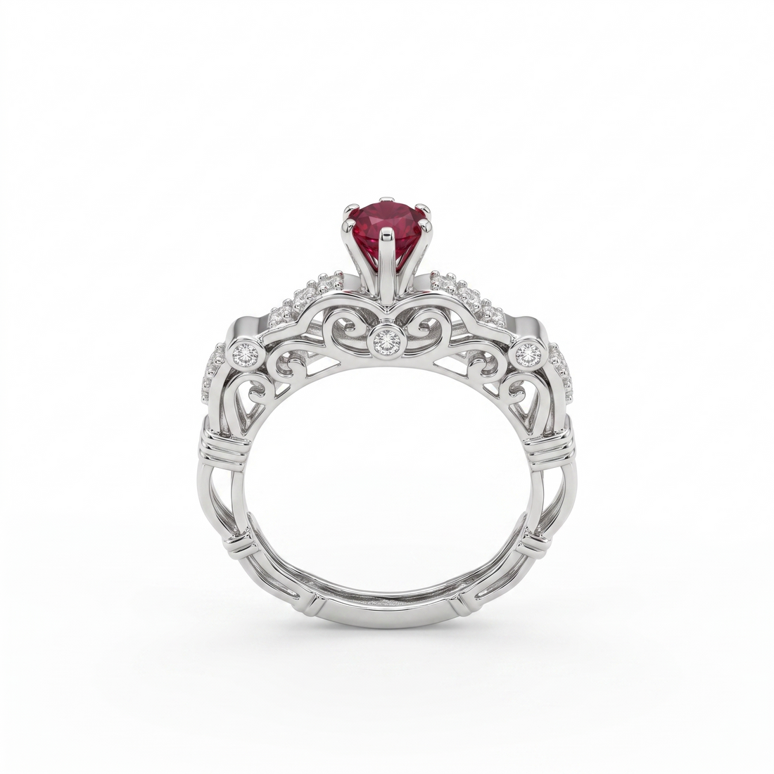 Silvme Heart Design Ring, crafted in 925 sterling silver for women, premium silver jewellery