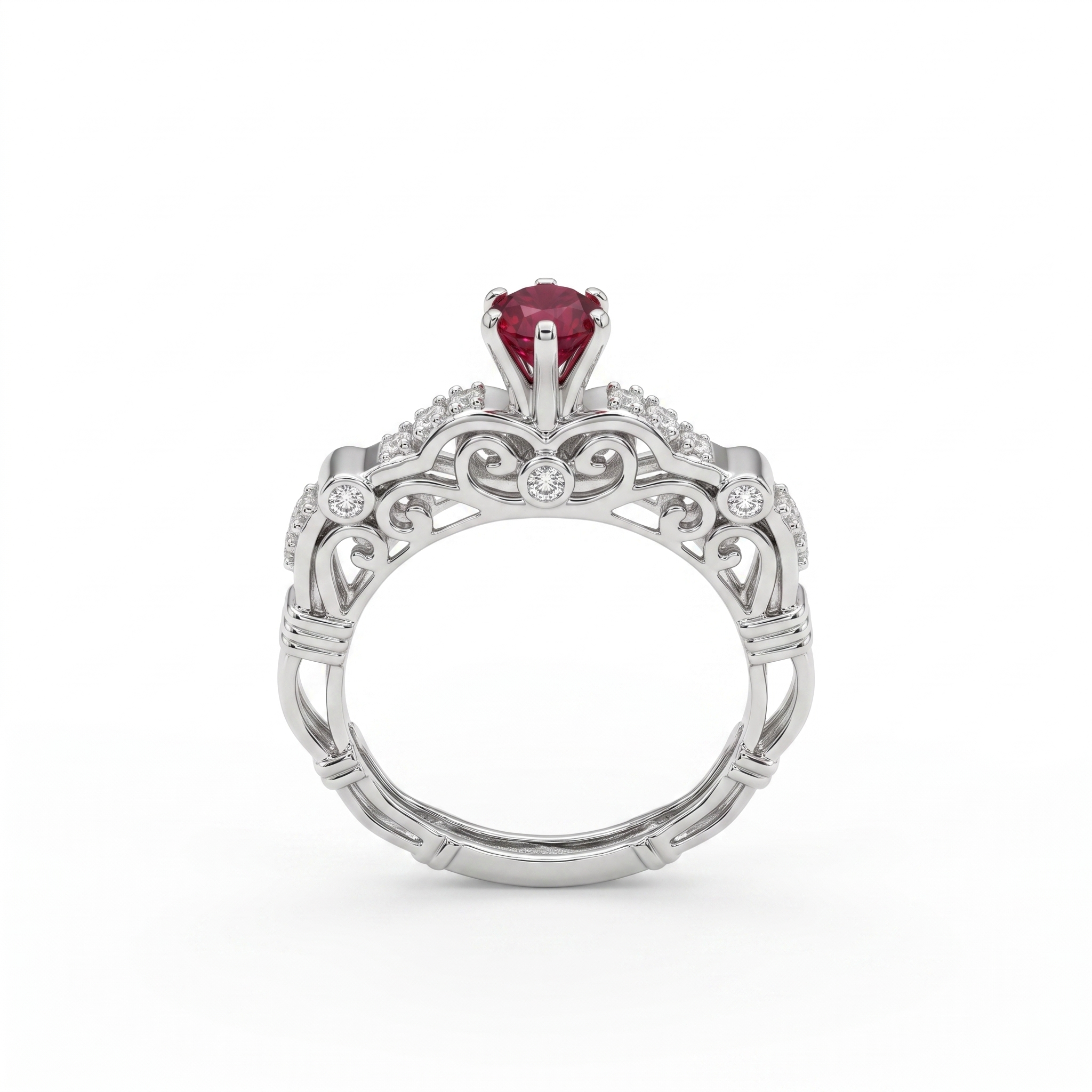 Silvme Heart Design Ring, crafted in 925 sterling silver for women, premium silver jewellery