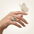 Silvme Twisted Spiral Wave 925 sterling silver ring for women — close-up detail