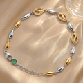 Silvme Daisy Flower Bracelet in 925 sterling silver – Floral CZ Charm Silver Bracelet, minimal modern styling