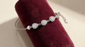 Silvme Heart Charm CZ Bracelet showcasing its heart charm design in 925 sterling silver for women