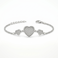 Silvme Geometric Link Bracelet showcasing its geometric link design in 925 silver for women