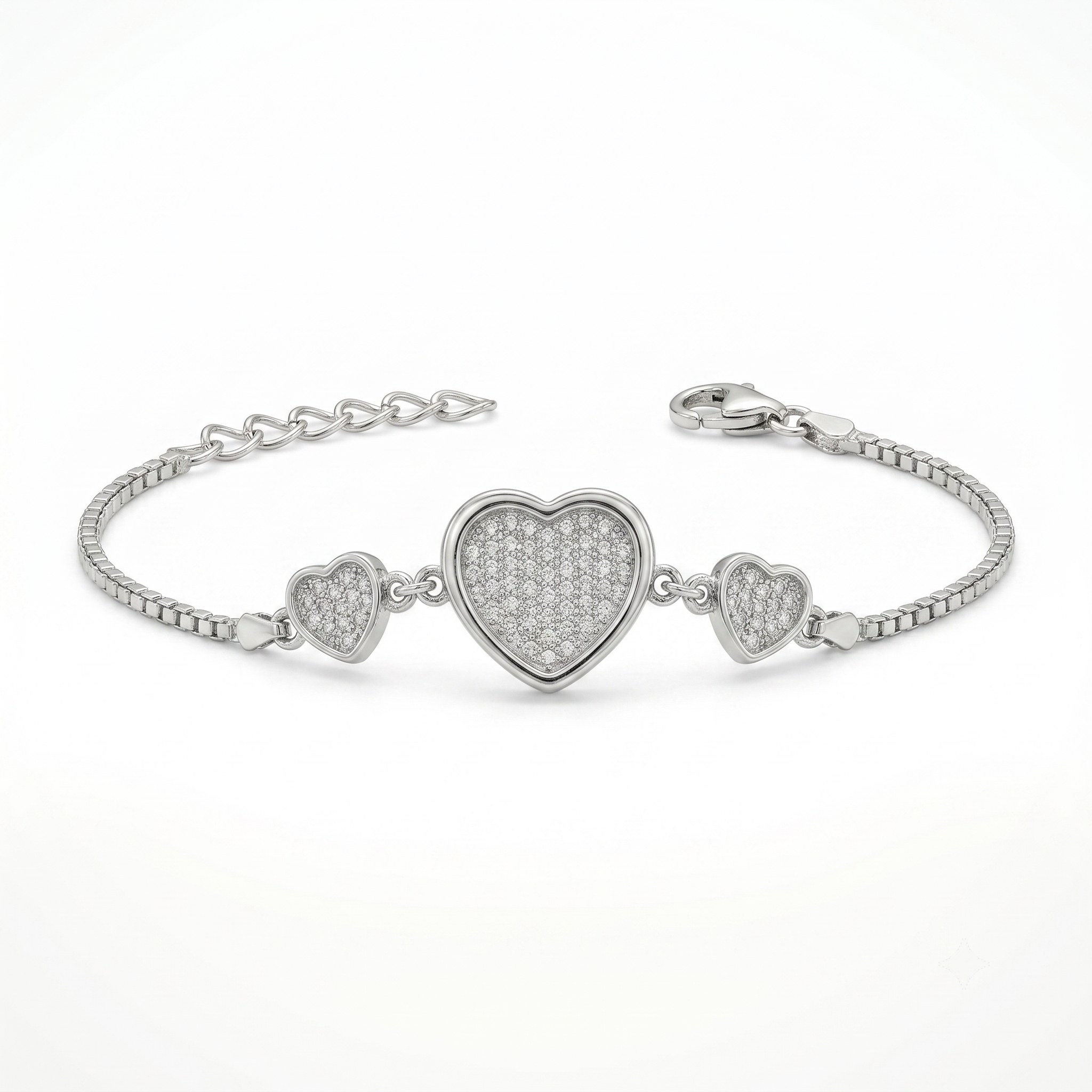 925 silver geometric bracelet wrist shot