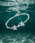 Silvme CZ Floral Bracelet in 925 sterling silver set with cubic zirconia, jewellery for women