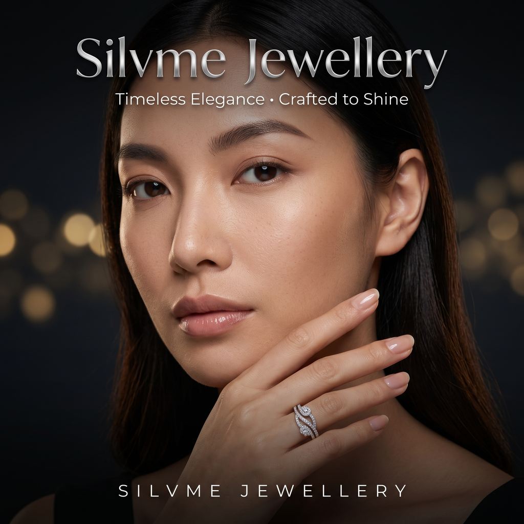 Smooth polished silver surface of the Silvme Ocean Wave Textured Ring, premium 925 silver, minimal modern styling