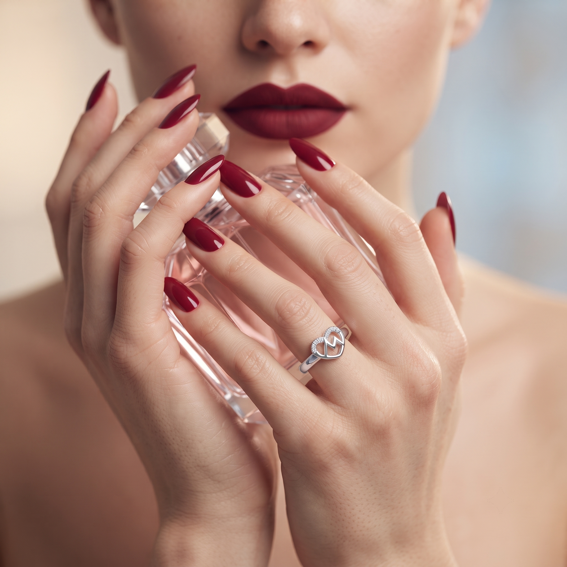 Silvme Stackable Fashion 925 sterling silver ring for women — close-up detail