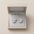 Footprint Stone-Set Stud Earrings, additional product view 7
