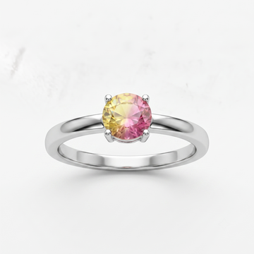 Silvme Heart Dainty Minimal Love 925 sterling silver ring for women — front view on white background