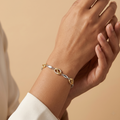 Silvme Daisy Flower Bracelet in 925 silver, a lovely choice as an anniversary gift, timeless everyday elegance