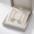 Cupid Arrow Heart Stone-Set Threader Earrings, additional product view 7