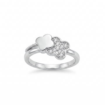 Silvme Cosmos Star Constellation 925 sterling silver ring for women — front view on white background