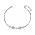 Silvme Floral Design Bracelet, crafted in 925 sterling silver for women, refined silver accessory