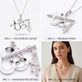Graceful 925 silver jewellery from Silvme â€“ the Pendant Necklace Graduation Gift, minimal modern styling