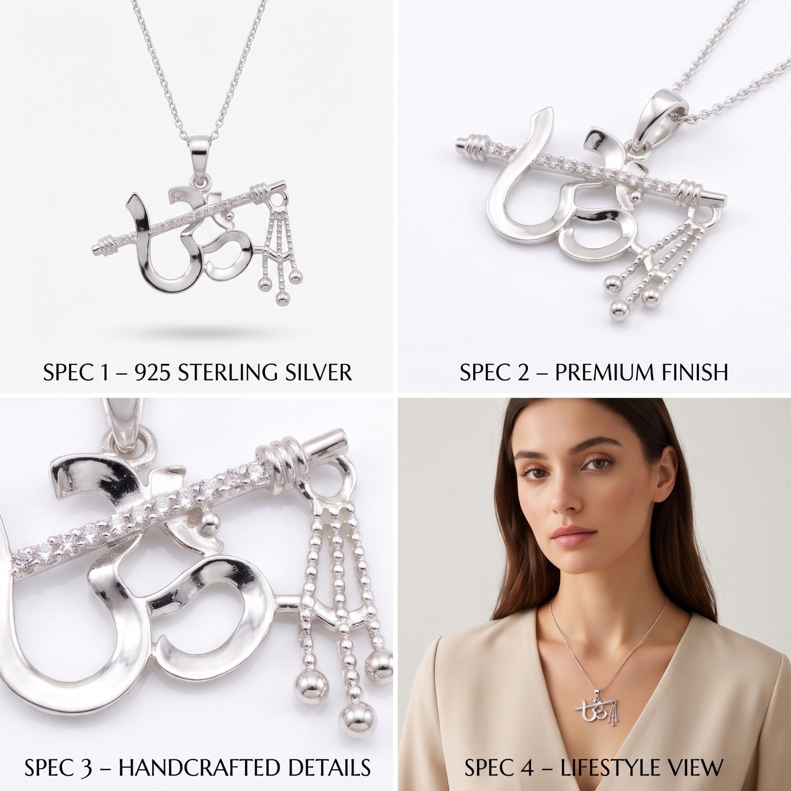 Graceful 925 silver jewellery from Silvme â€“ the Pendant Necklace Graduation Gift, minimal modern styling