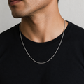 Silvme sterling silver rhodium-plated chain, 4.54 g, rhodium over solid 925 silver