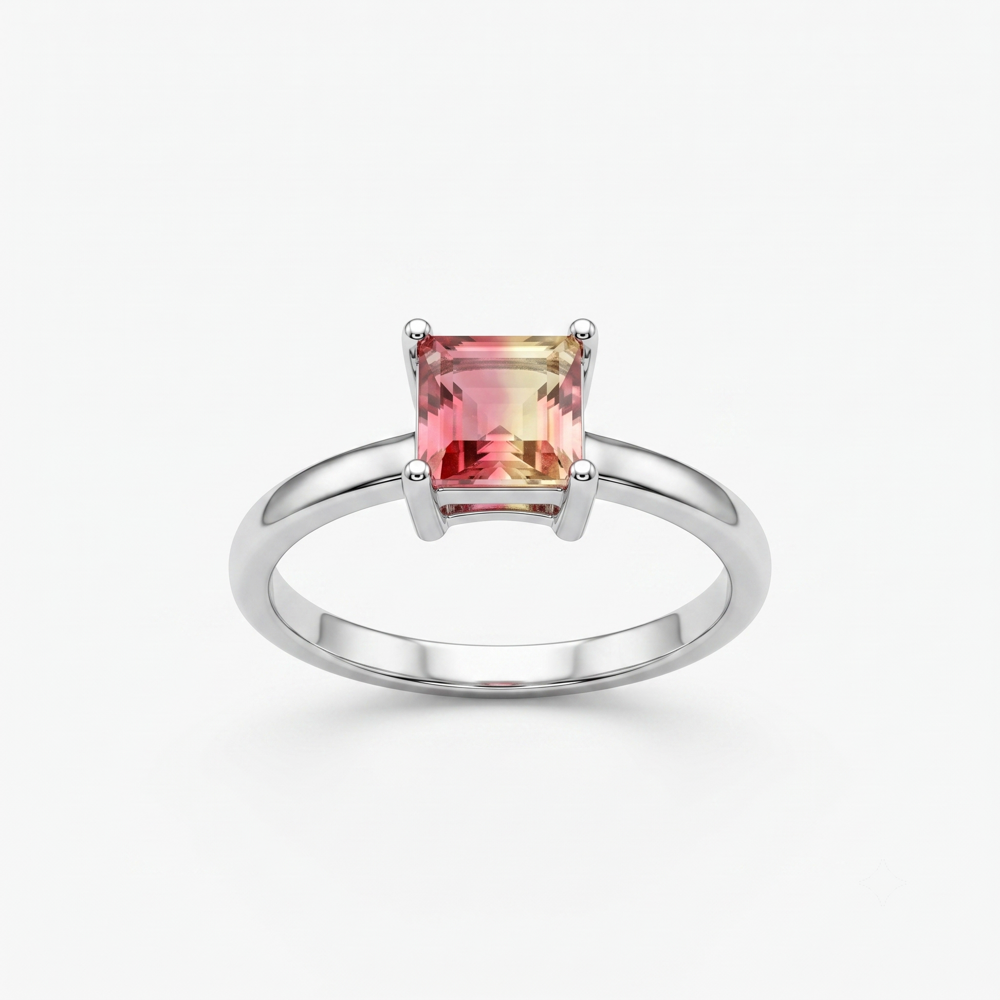 Silvme Herringbone Chevron 925 sterling silver ring for women — top view